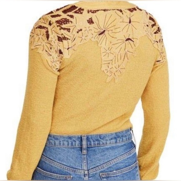 Free People Lace Henley - Picture 3 of 7